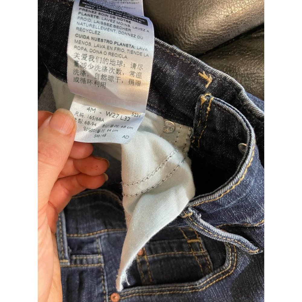 Women's Levis 27/32 Jeans Modern Boot Cut Dark - Image 7